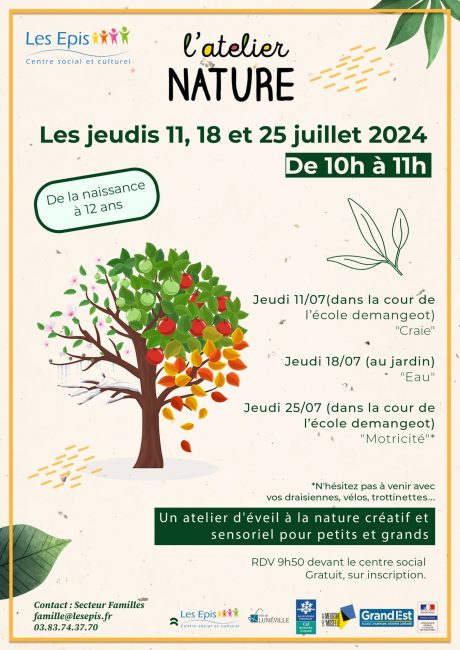 L'atelier nature juillet 2024